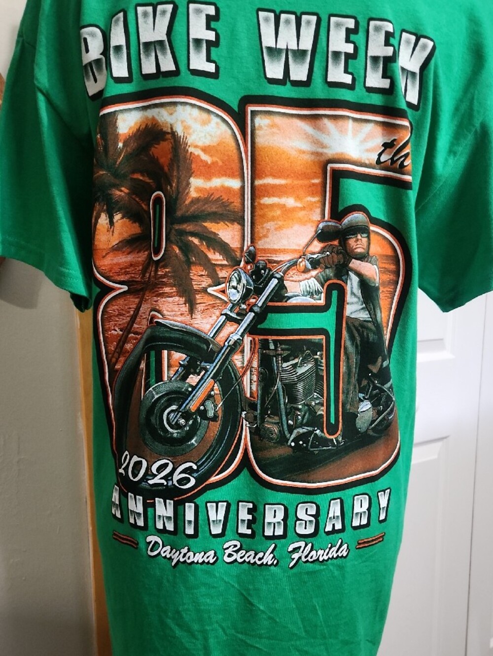 Gildan Bright Green Bikeweek 85th Anniversary Daytona Beach